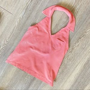 Y2K LOFT collared halter top